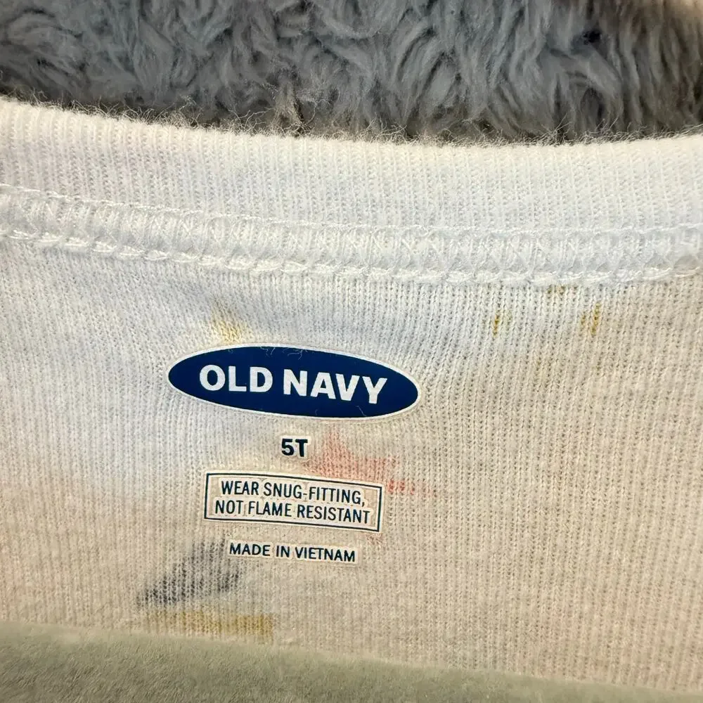 Old Navy Girls 5T 5 Pajamas Zip Up Sleeper One Piece PJs Unicorn Rainbow